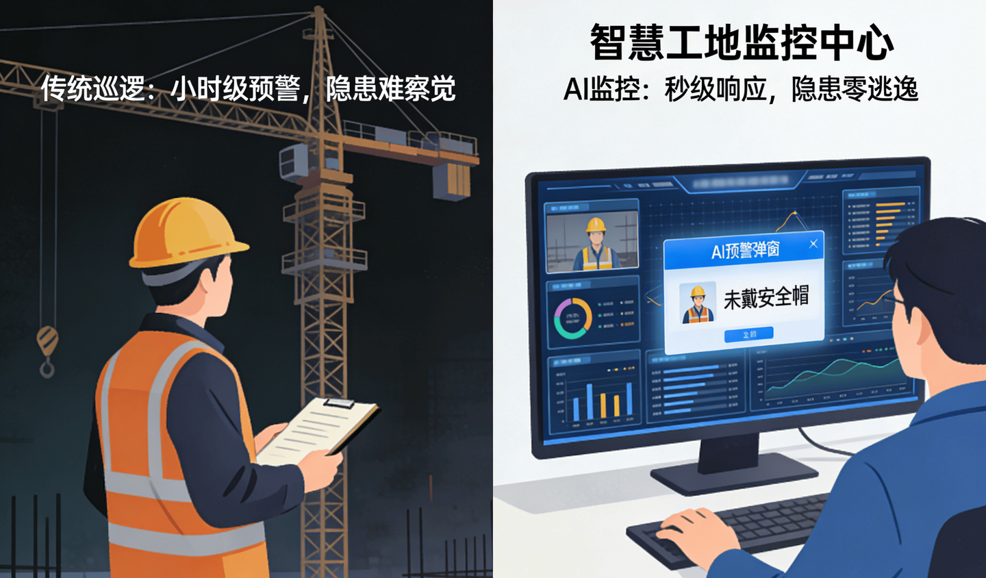 智慧工地AI視頻監(jiān)控，施工安全預(yù)警邁入“秒級(jí)時(shí)代”！