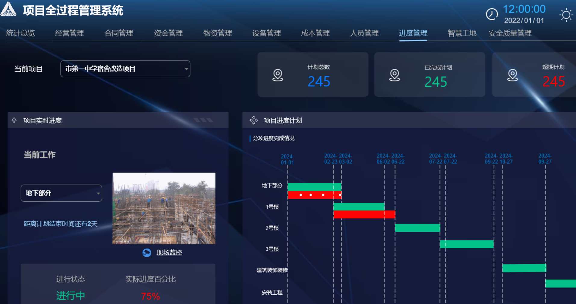 進(jìn)度實(shí)時(shí)監(jiān)控與動(dòng)態(tài)糾偏